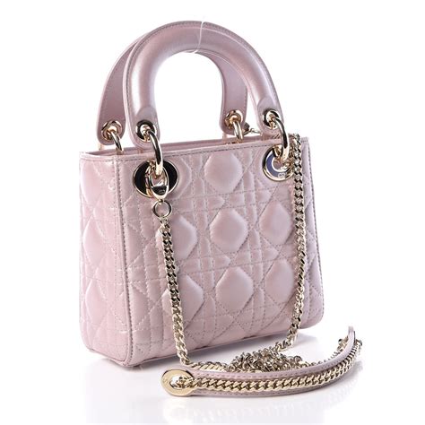 lady dior mini lotus pink|Dior mini lambskin.